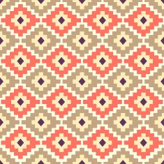 Tribal aztec seamless pattern N25