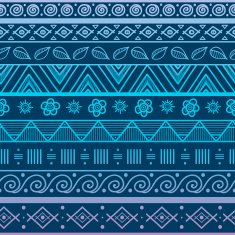 Tribal aztec seamless pattern N27