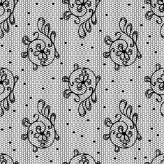 Old lace background ornamental flowers Vector texture N2