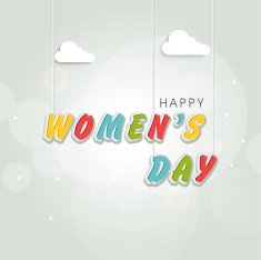 Greeting card design for Happy Women's Day celebration N4