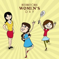 International Women's Day celebration with young girls
