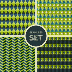 Vector set of four seamless background N5