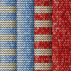Knitted striped pattern