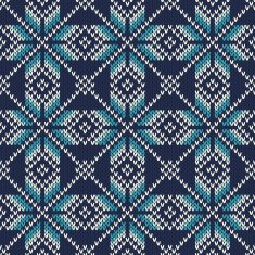 Vintage Sweater Design Seamless Knitted Pattern N2