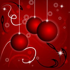 Red Christmas background art design