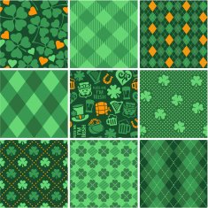 Set of St Patrick's Day Seamless Patterns