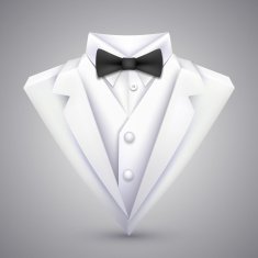 Triangle jacket with a bow tie