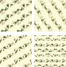 holly seamless pattern