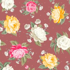 Seamless peony pattern