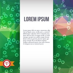 Abstract Colorful Triangles Background Vector N4