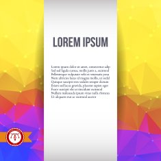 Abstract Colorful Triangles Background Vector N15