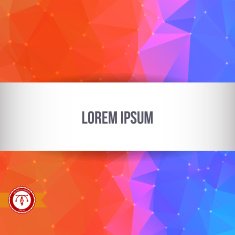 Abstract Colorful Triangles Background Vector N18