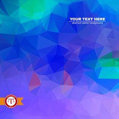 Abstract Colorful Triangles Background Vector N25