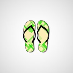 Abstract illustration on flip flops N63