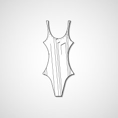 female swimsuit isolated N62