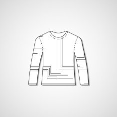 Abstract illustration on sweater N58