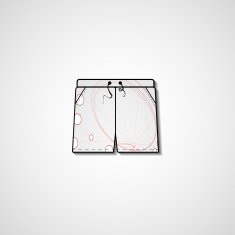 Abstract illustration on shorts N71