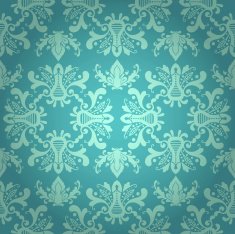 Blue seamless elegant pattern
