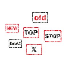 Vector Set of Retro Stamps