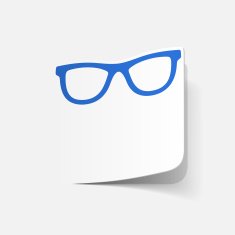 realistic design element glasses N5
