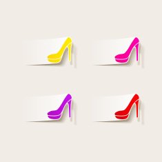 realistic design element shoe N3