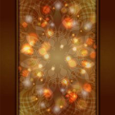 Elegant brown ornate background with lace ornament and boke