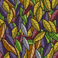 Abstract leaves Background Vector Illustration