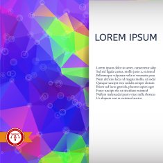 Abstract Colorful Triangles Background Vector N27