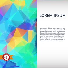 Abstract Colorful Triangles Background Vector N28