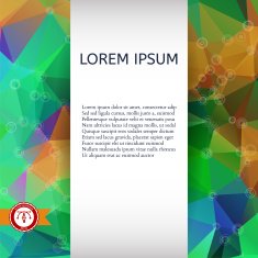 Abstract Colorful Triangles Background Vector N30