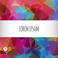 Abstract Colorful Triangles Background Vector N32