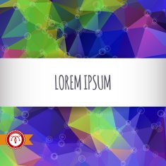 Abstract Colorful Triangles Background Vector N34