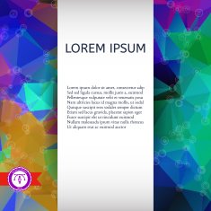 Abstract Colorful Triangles Background Vector N36