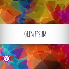 Abstract Colorful Triangles Background Vector N39
