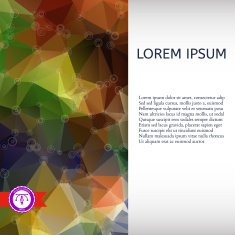 Abstract Colorful Triangles Background Vector N43