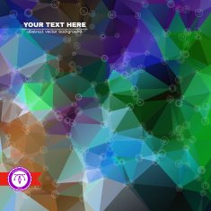 Abstract Colorful Triangles Background Vector N45