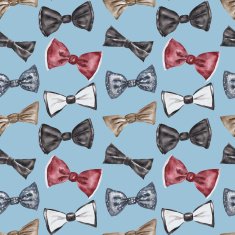 Seamless pattern with bow tie N6