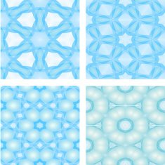 set of abstrack blue cloud and snow seamless colorful background N5