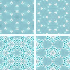 set of abstrack blue cloud and snow seamless colorful background N6