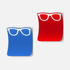 realistic design element glasses N8