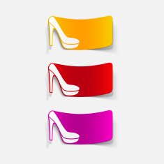 realistic design element shoe N4