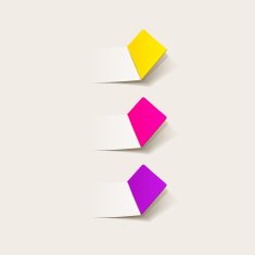 realistic design element rectangle seam corner