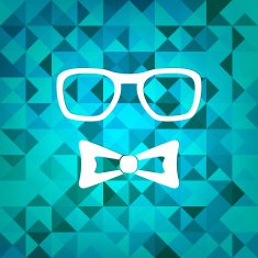Triangle retro hipster background N2
