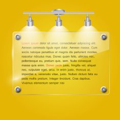 Realistic Glass Frames Vector Illustration N12