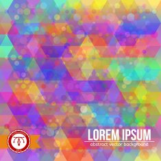 Abstract Colorful Geometric Background Vector