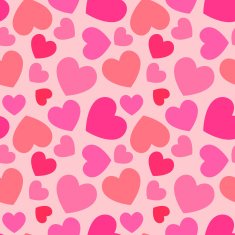 pink heart seamless pattern