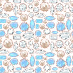 gemstone seamless pattern EPS 10 No transparency gradients