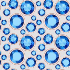 blue saturated color Sapphire seamless pattern