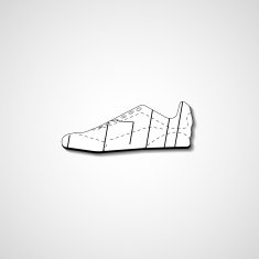 Abstract illustration on sneakers N69