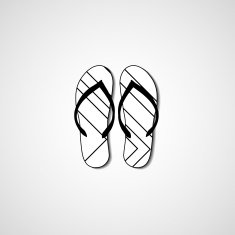 Abstract illustration on flip flops N77